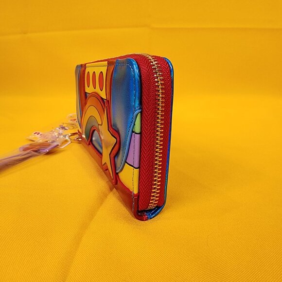 Loungefly Rainbow Brite Cosplay Rainbow Metallic 80s Cartoon Wristlet Wallet NEW - Picture 8 of 15